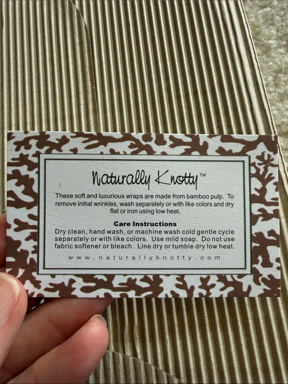 Naturally Knotty Color Block Wrap - Picture 8 of 8
